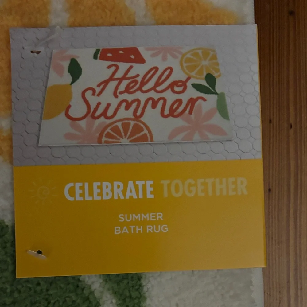 Hello Summer Bath Mat - Multicolor